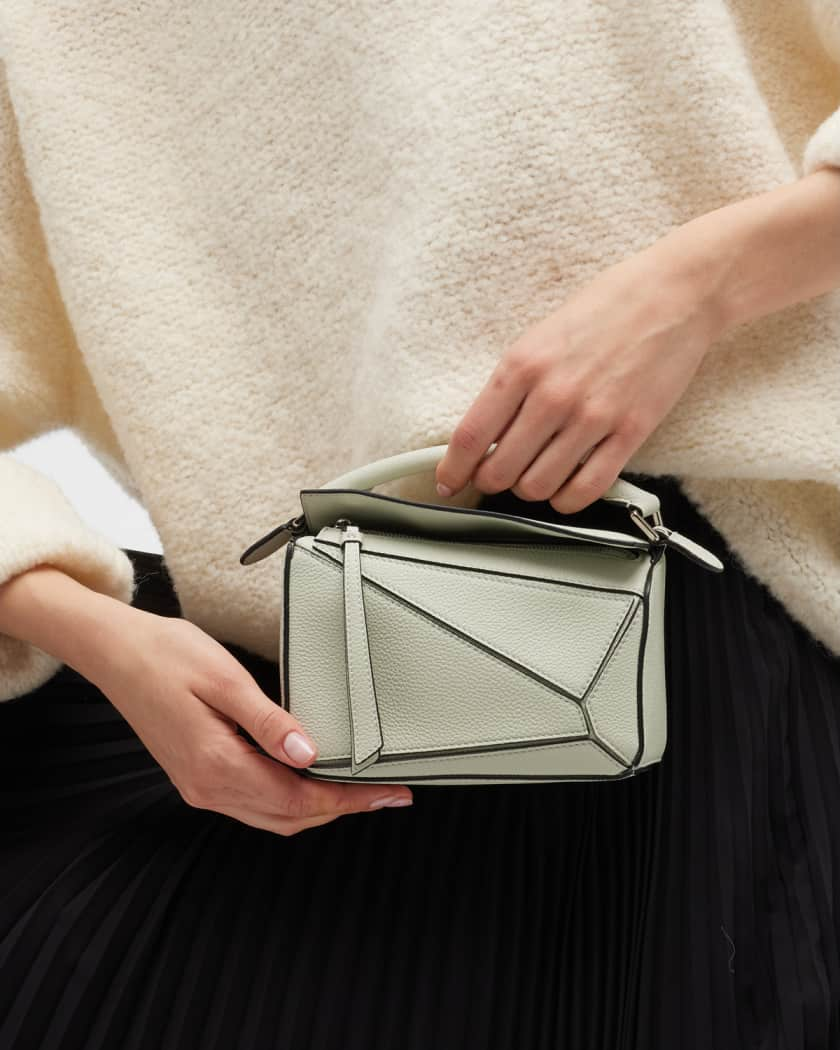 Loewe Mini Puzzle Colorblock Leather Bag