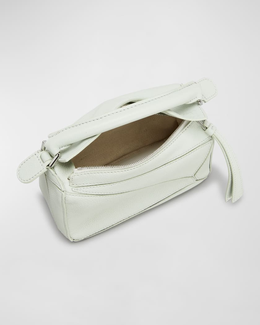 White Leather Mini Crossbody Bag