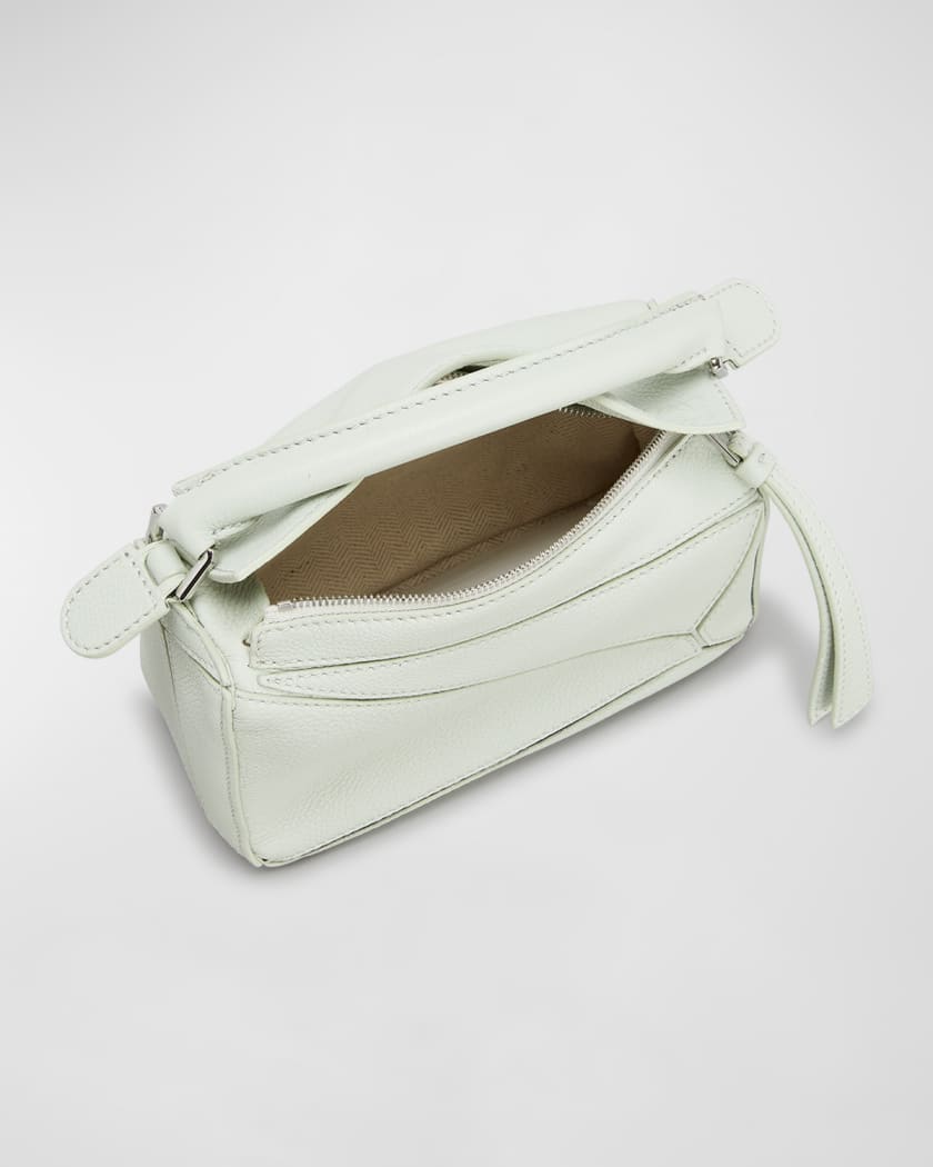 Loewe Puzzle Mini Top Handle Bag in Grained Leather Neiman Marcus