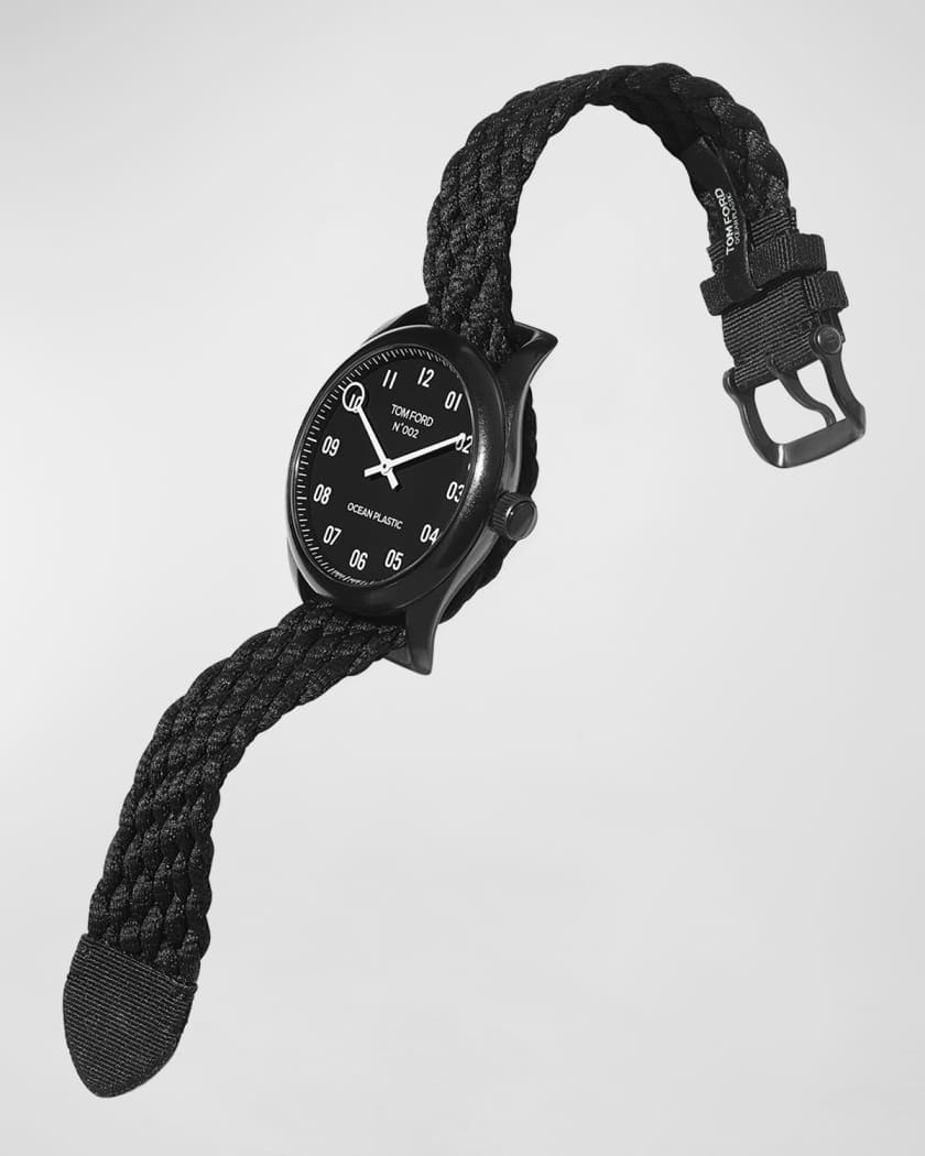 Men's TOM FORD N.002 Watch, Ocean Plastic with Ocean Plastic Braid Strap