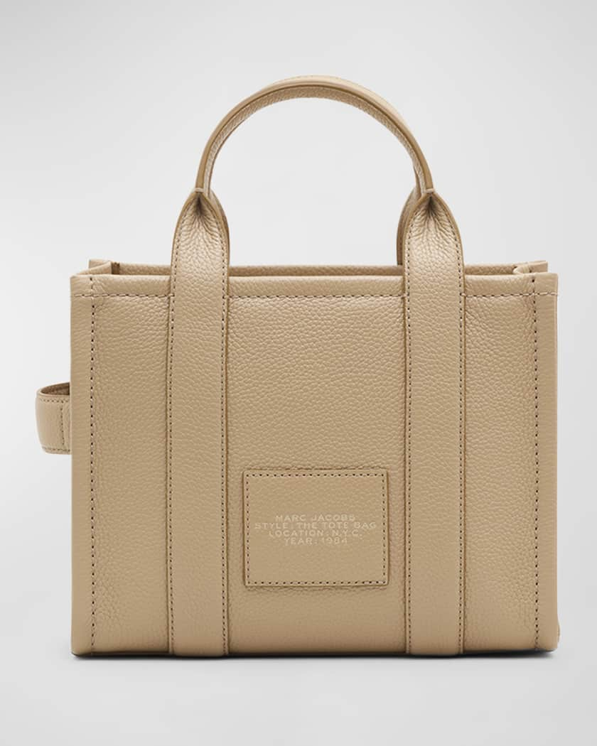 The Small Leather Tote Bag in Brown - Marc Jacobs