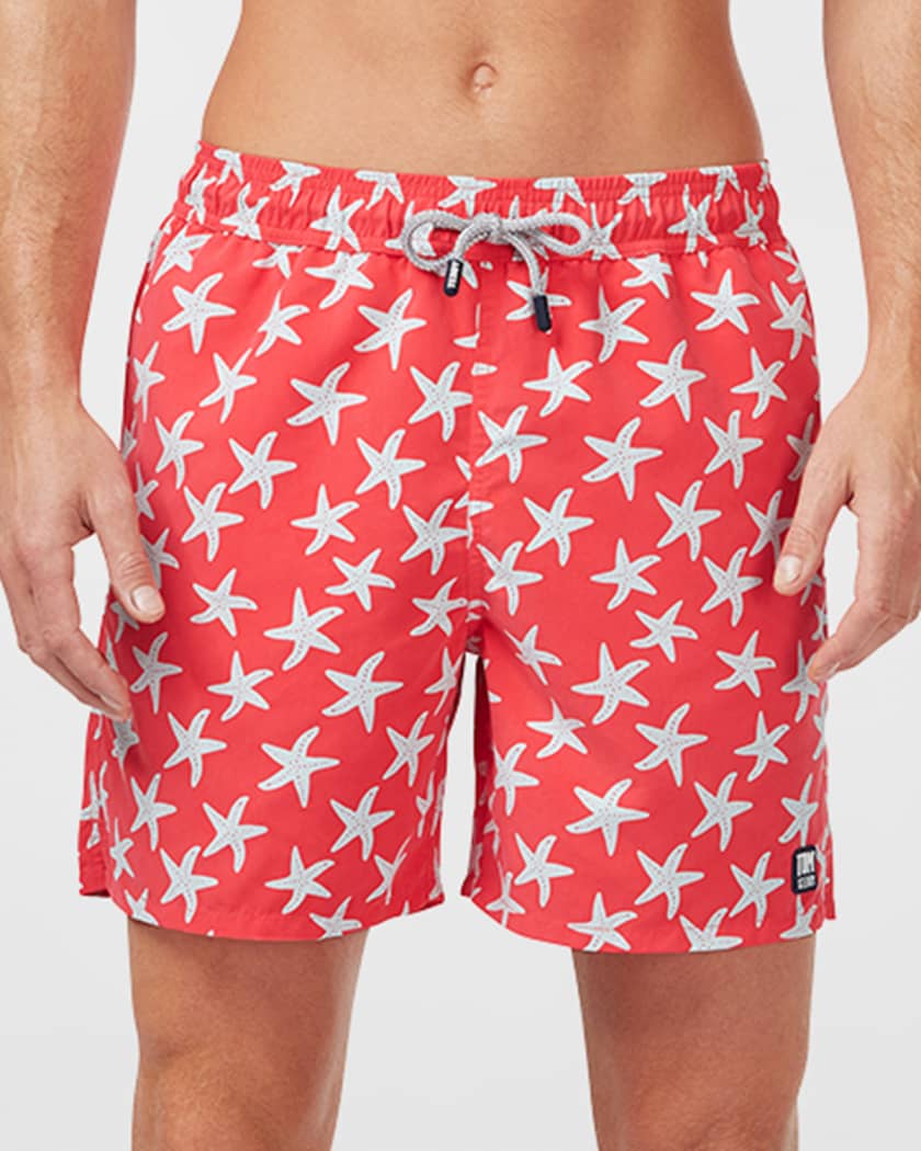 Tom Teddy Men s Starfish Print Swim Trunks Neiman Marcus