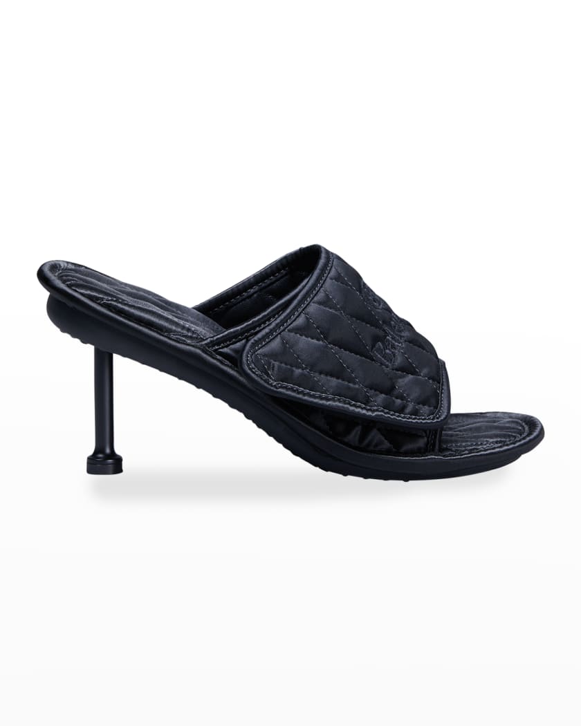 Balenciaga satin slides clearance