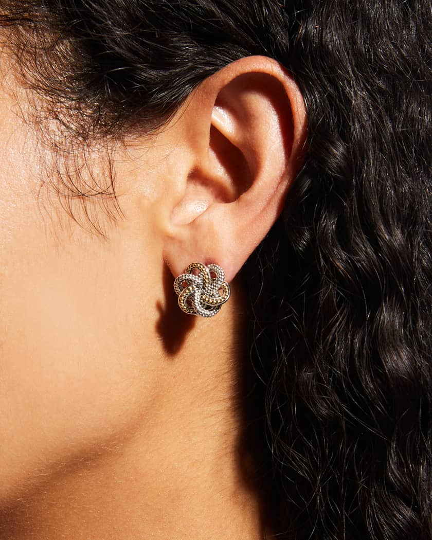 Lagos love best sale knot stud earrings