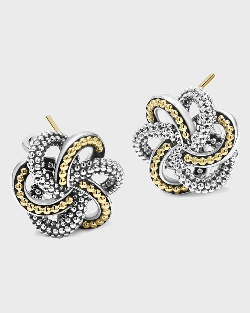 Lagos love knot stud earrings discount