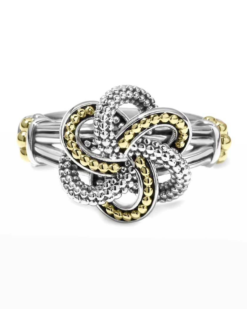 LAGOS Love Knot Two Tone Ring Neiman Marcus