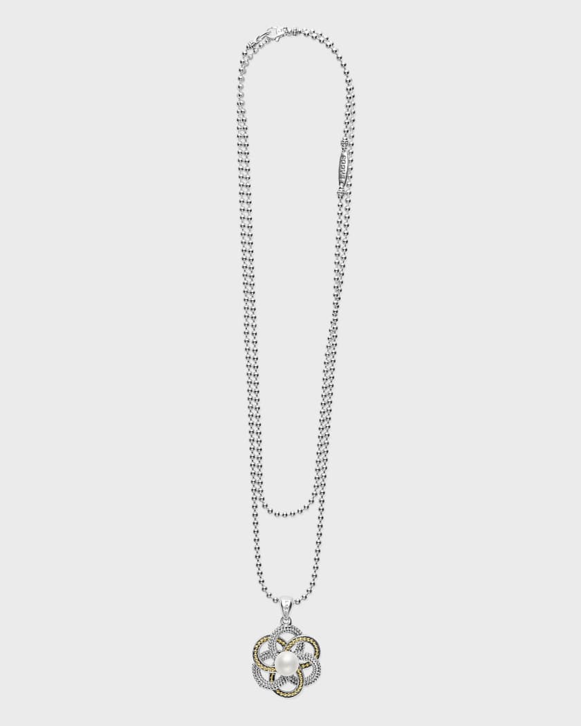 LAGOS Beloved Lock Pendant Necklace w/ Ball Chain