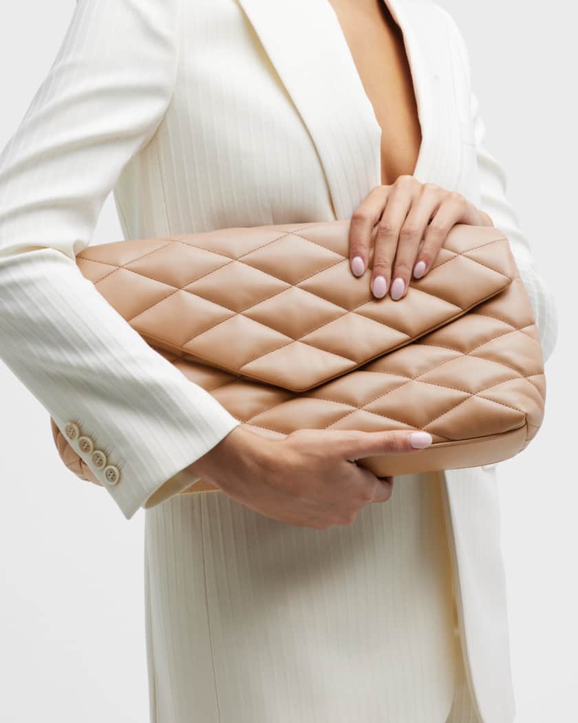 Ysl clutch bag nude sale