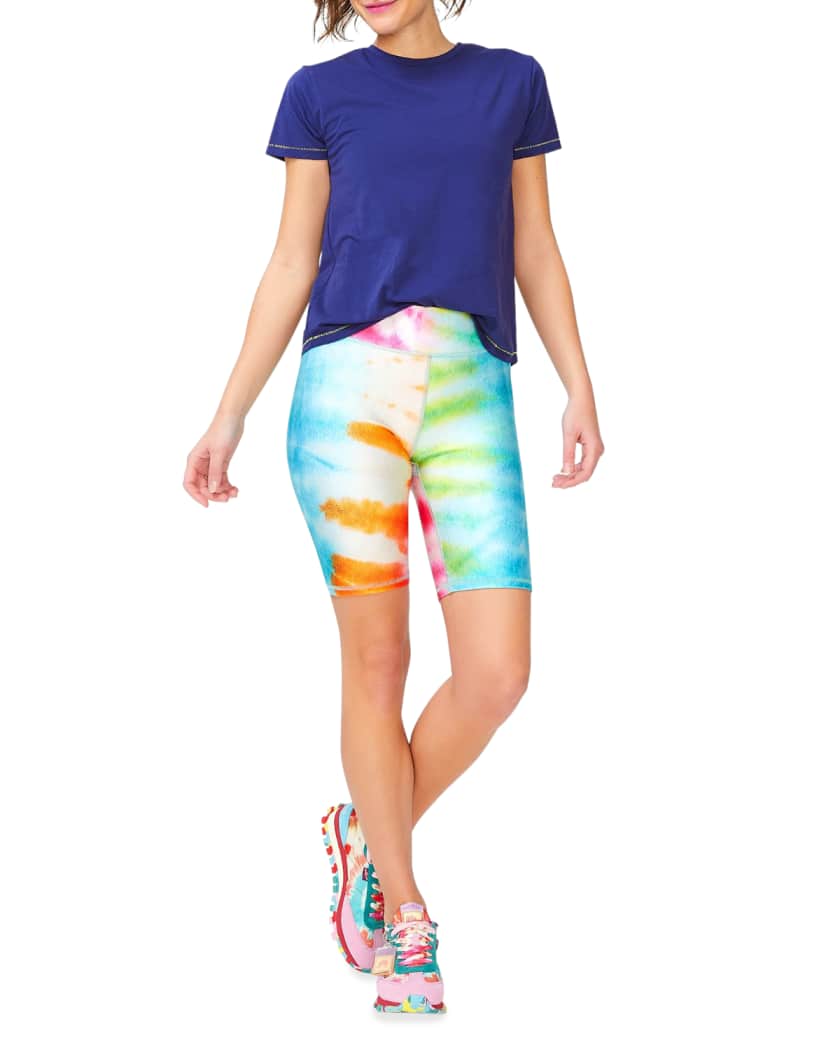 Terez Totally Tie Dye Hi Shine Bike Shorts Neiman Marcus