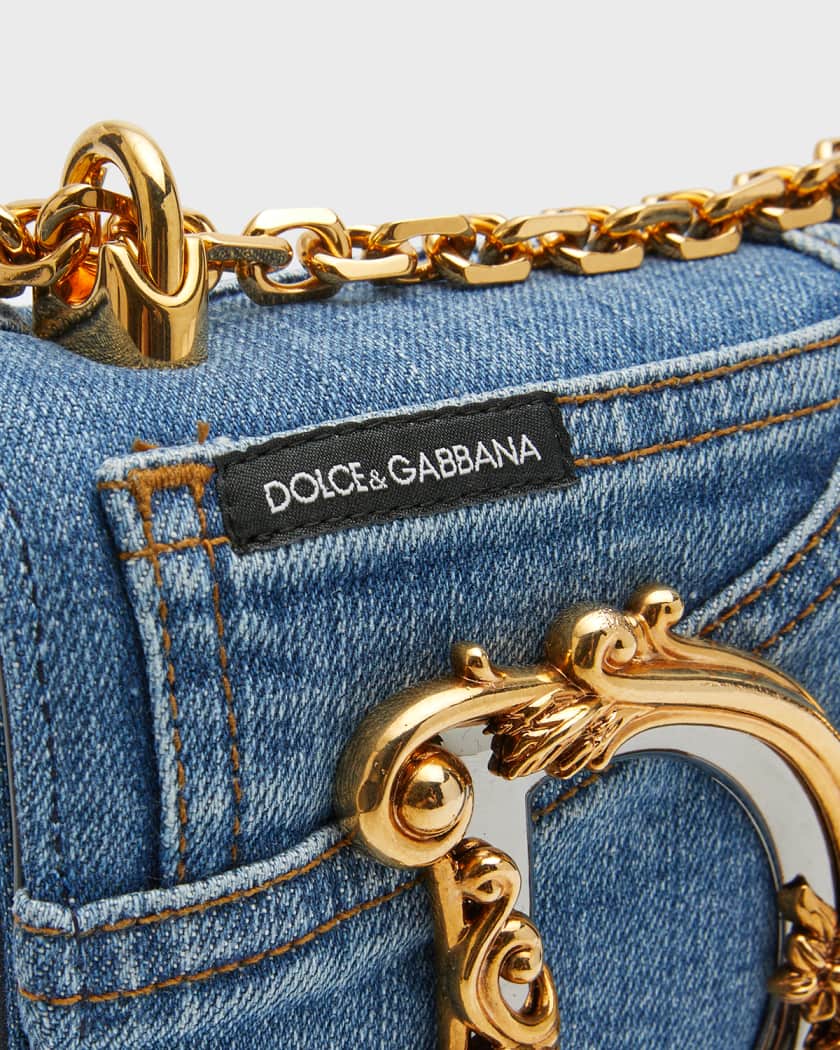 Dolce & Gabbana Medium Sicily Bag in Patchwork Denim