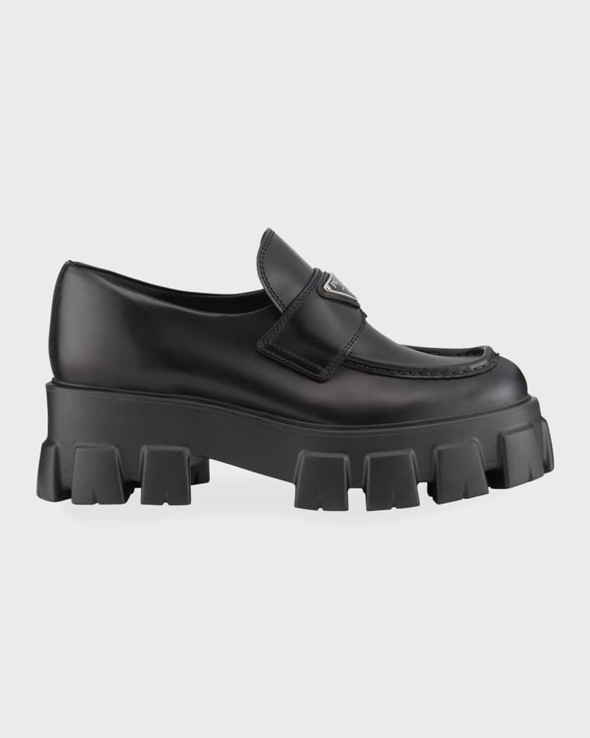 prada platform loafers