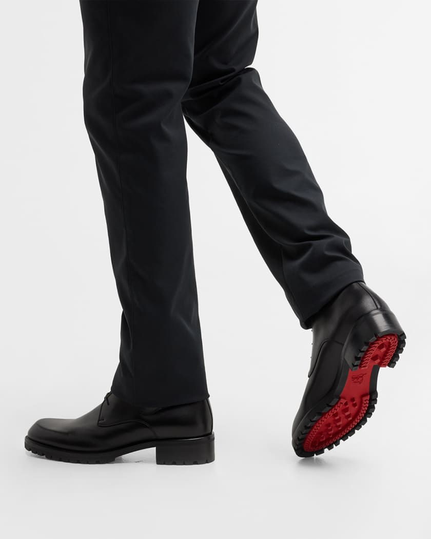 Christian Louboutin Black Leather Trapman Boots