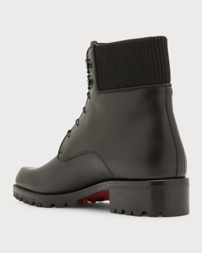 Christian Louboutin Black Leather Trapman Boots