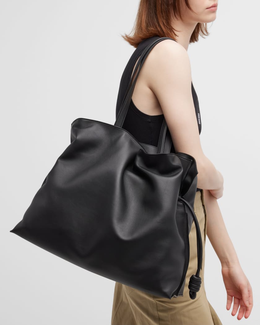 Loewe Flamenco XL Shoulder Bag in Napa Leather with Blind Embossed Anagram  | Neiman Marcus