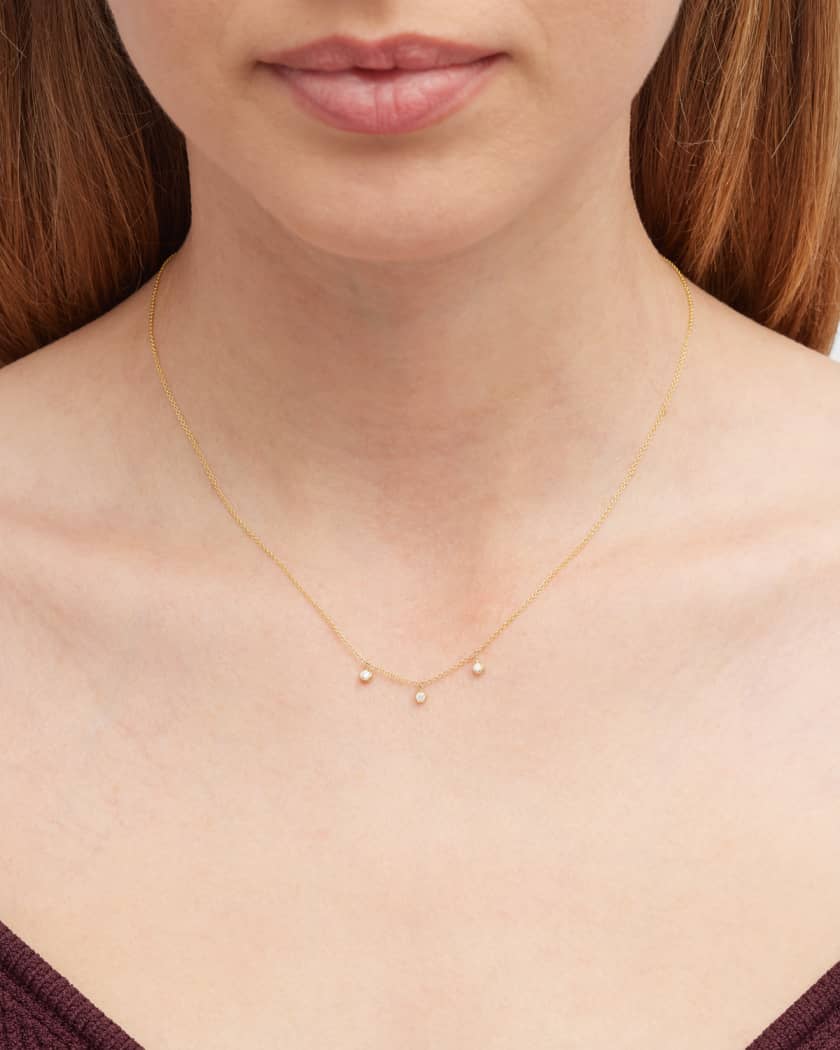 Jennifer Meyer Mini Clover Necklace