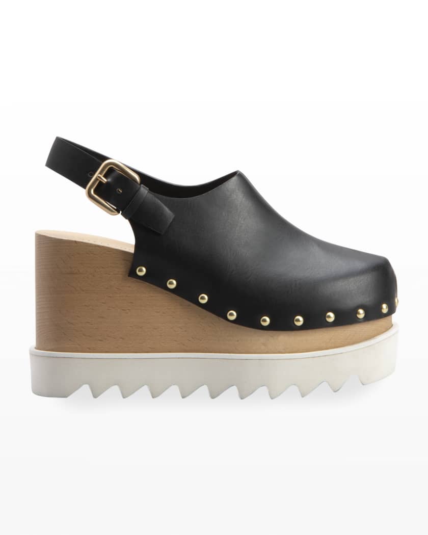 Vegan platform clogs Outlet