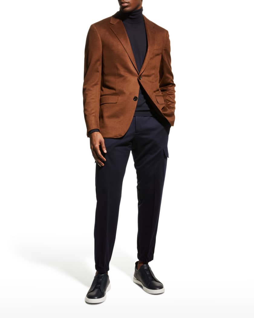 Zegna Men S Caramel Cashmere Blazer Neiman Marcus