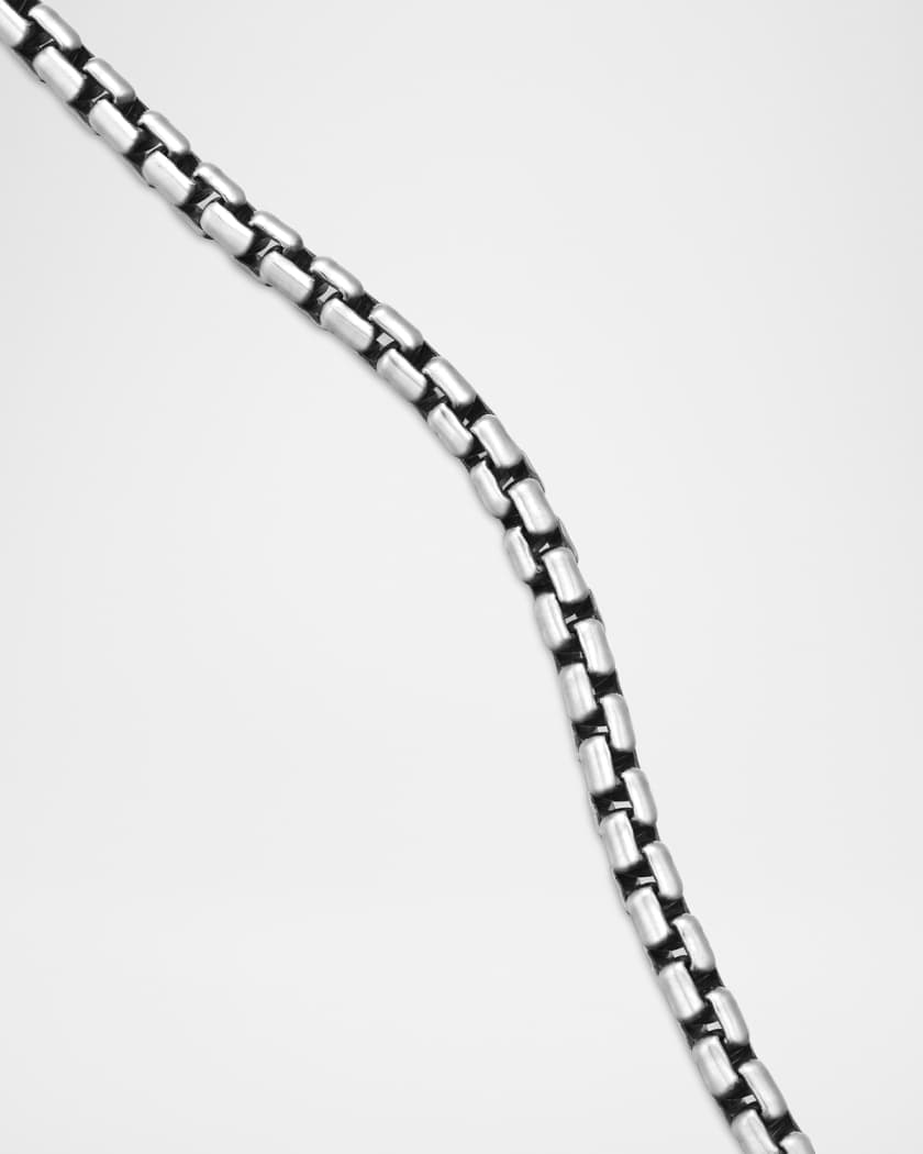 David Yurman Men's Box Chain Necklace in Silver, 1.7mm, 22L