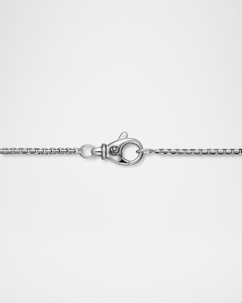 Box chain on sale necklace with pendant