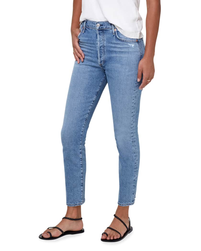 Citizens Of Humanity Olivia High Rise Slim Ankle Jeans Neiman Marcus