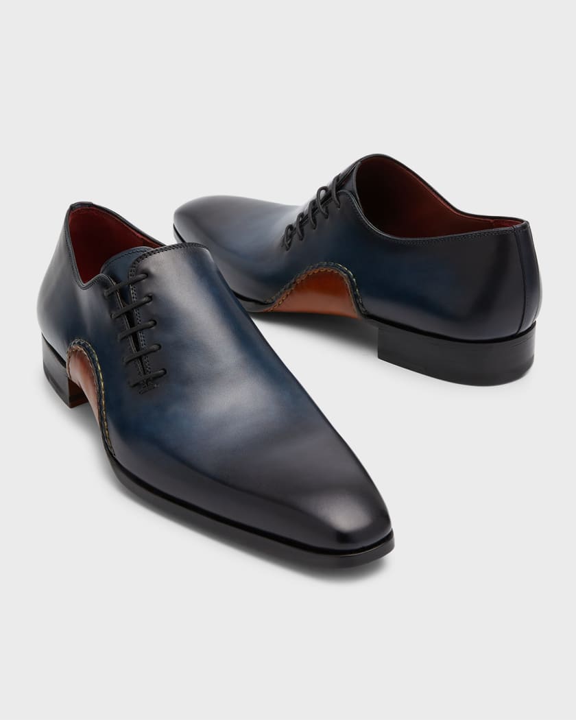 Leed briefpapier maandag Magnanni Men's Abrahan Whole-Cut Leather Oxfords | Neiman Marcus