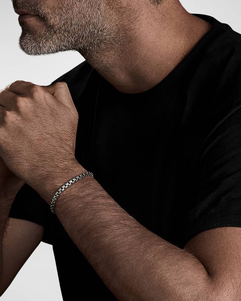 Mens box chain bracelet outlet