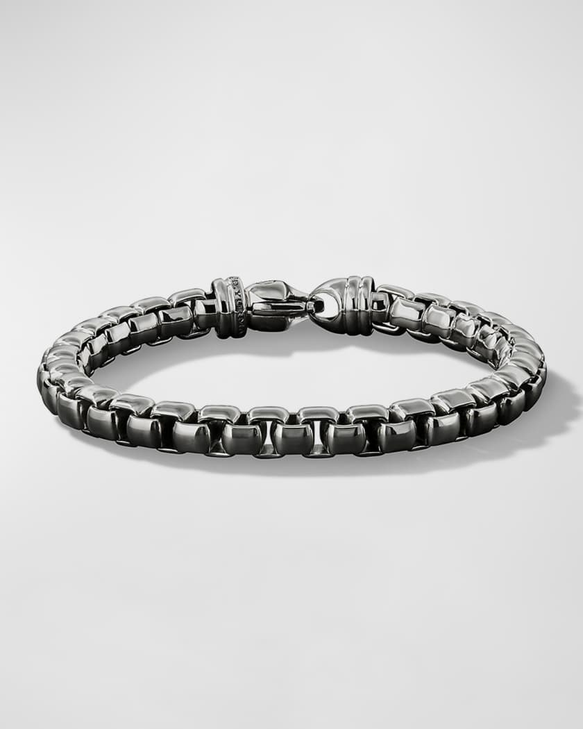 Box Chain Bracelet - Sterling Silver 4 mm XL