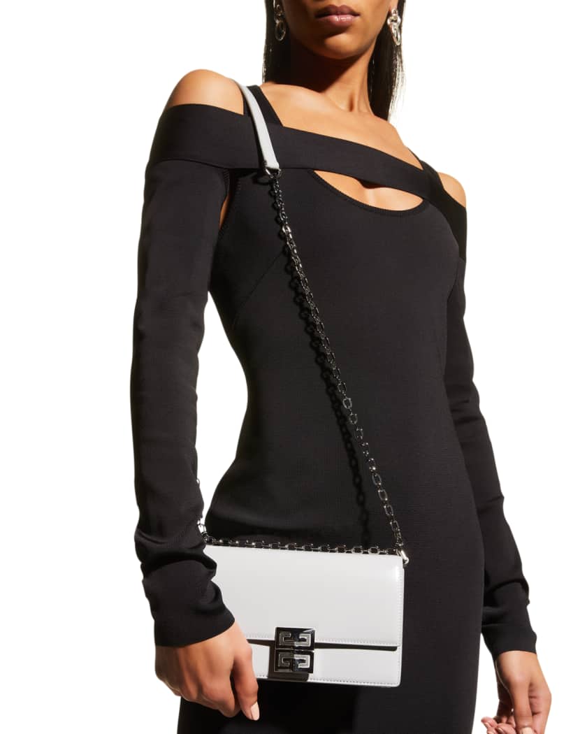 Givenchy Small 4G Bag in Box Leather with Chain | Neiman Marcus