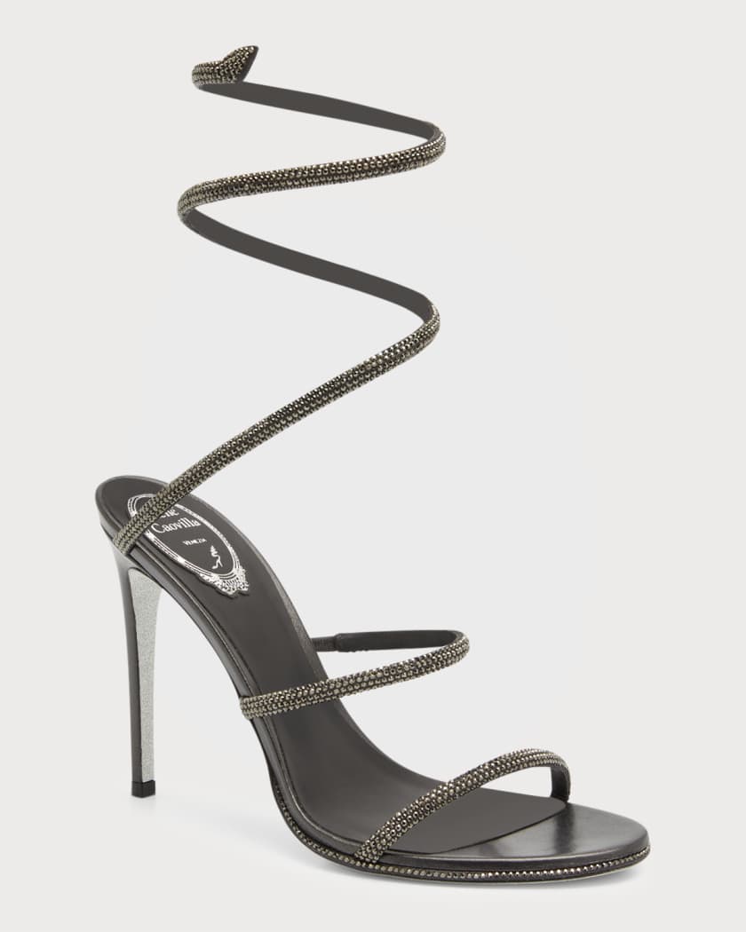 Cleo Snake Strass Stiletto Sandals