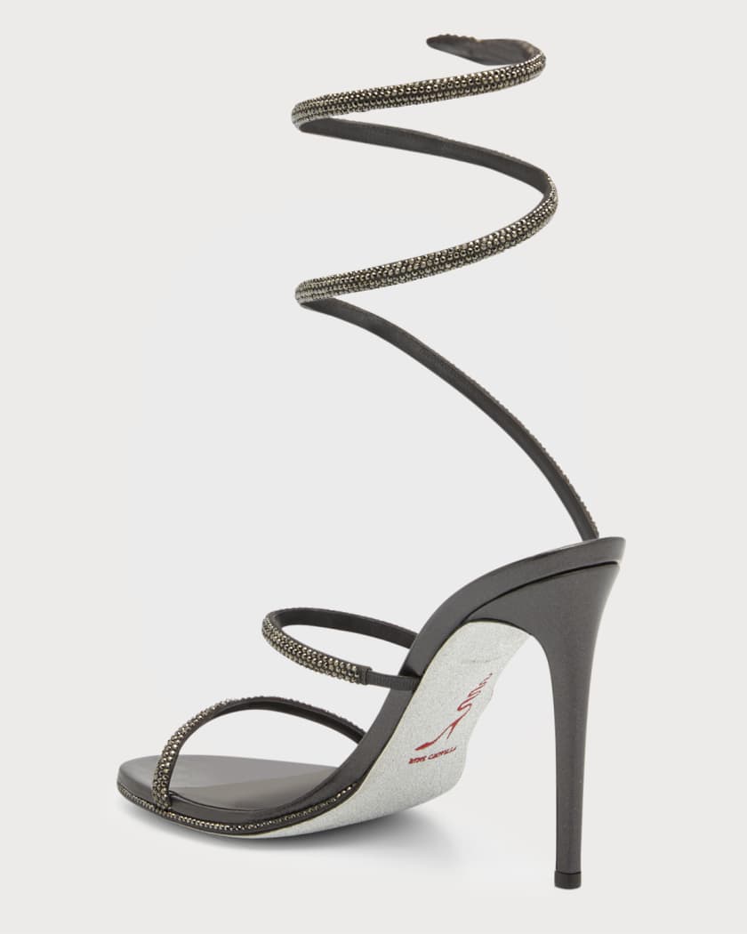 Cleo Snake Strass Stiletto Sandals