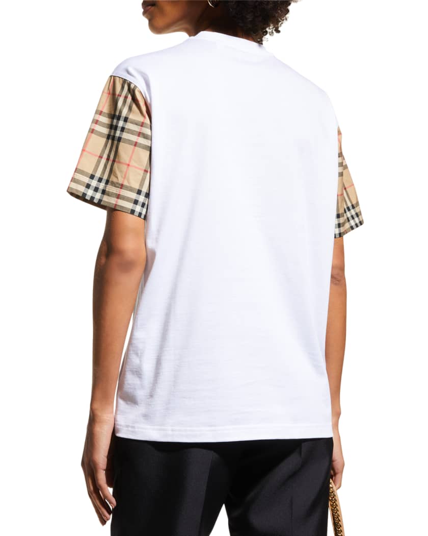 Women's burberry online check t shirt