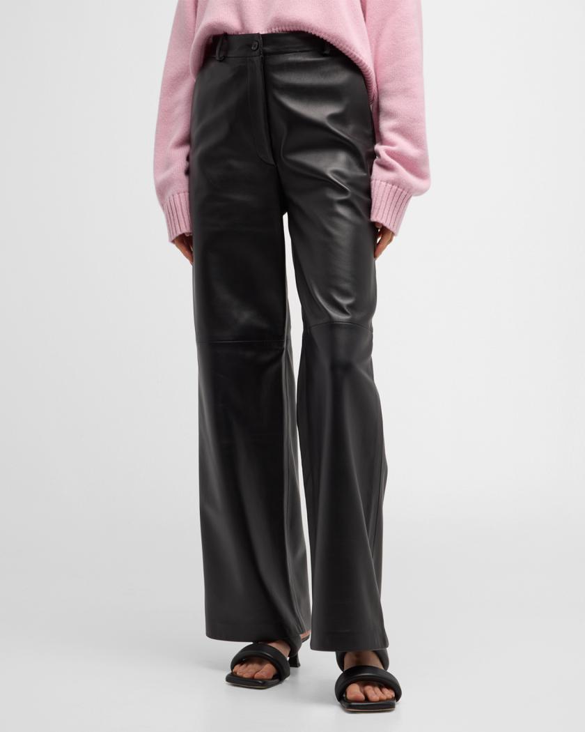 Loulou Studio Noro Wide-Leg Leather 