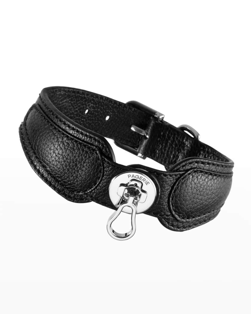 Pagerie The Dórro Leather Dog Collar - Sand - Size Small