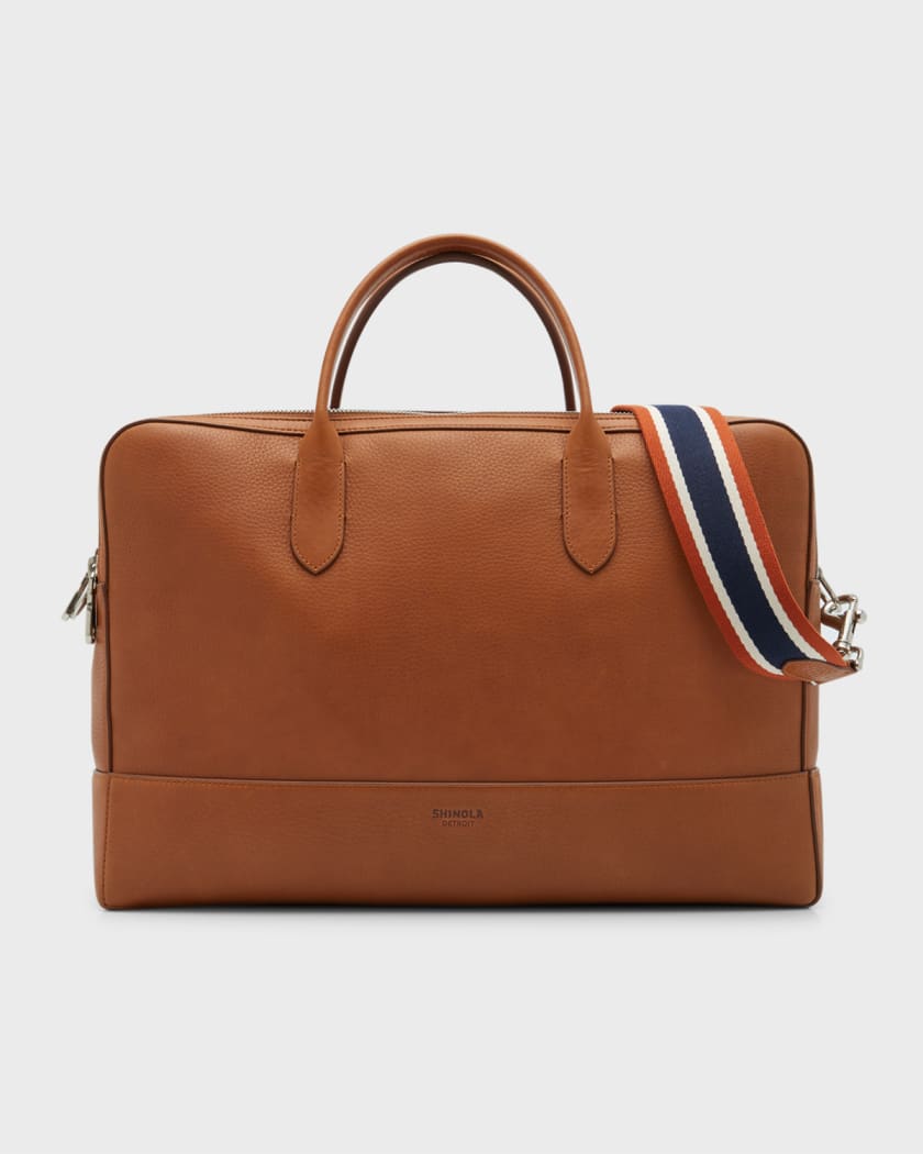 Shinola navigator leather best sale messenger bag