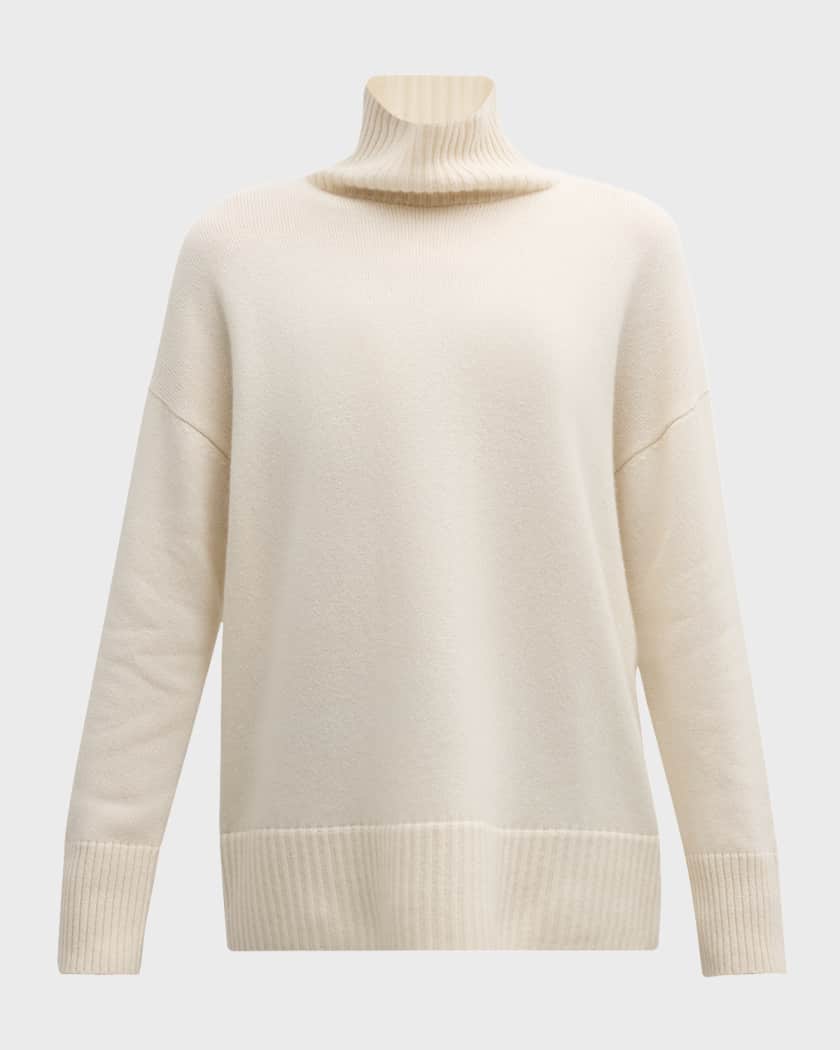 Lafayette 148 New York Chine 3 Ply Cashmere Stand Collar Sweater Neiman Marcus