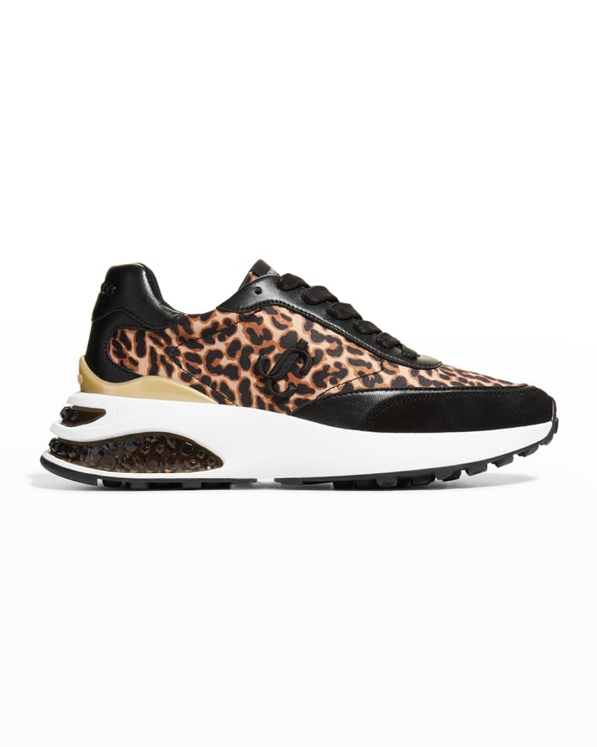 Jimmy choo leopard sneakers clearance