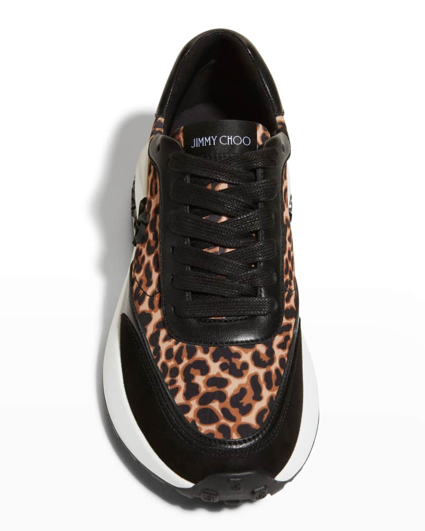 Jimmy choo leopard sneakers clearance