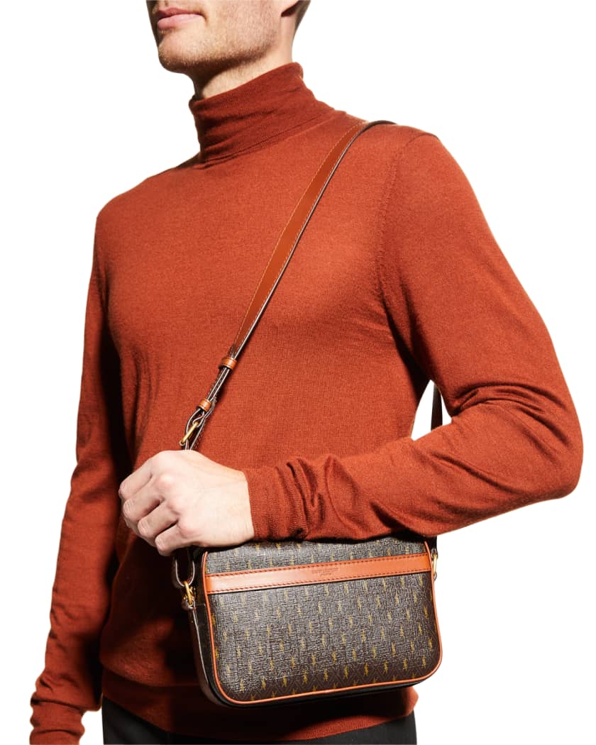 Saint Laurent 'le Monogramme' Shoulder Bag in Brown for Men
