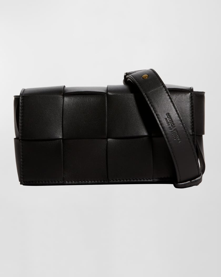 Bottega Veneta Nappa Belt Chain Pouch - Black Waist Bags, Handbags