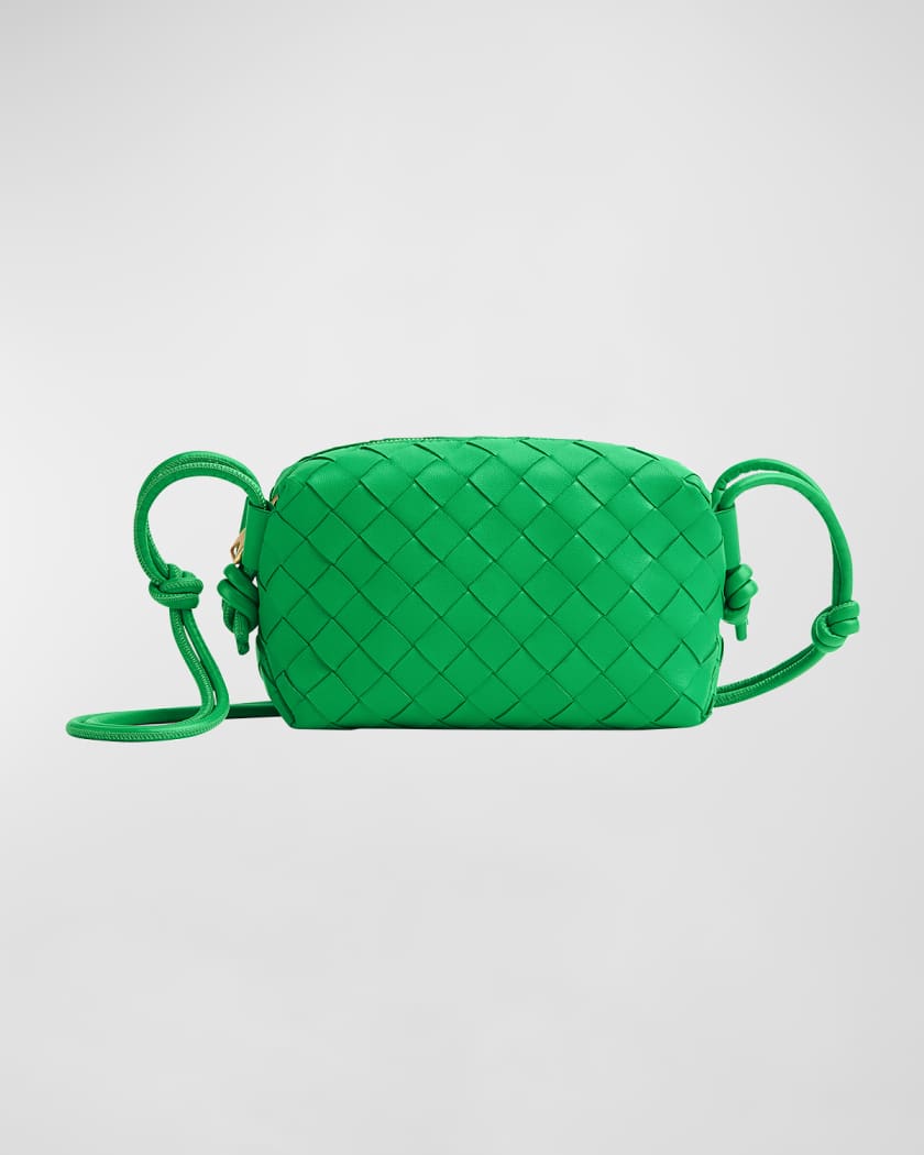 Bottega Veneta Intrecciato leather mini bag - Green