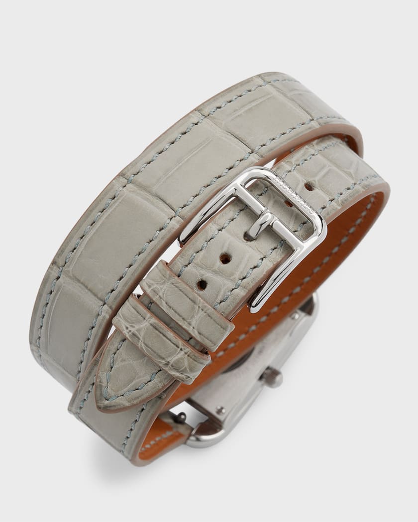 Hermes Cape Cod Steel Watch Diamond-Set Small Model 31 mm – labelluxe