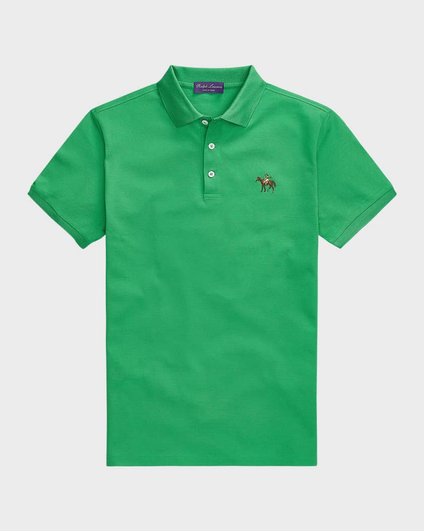 Ralph Lauren Purple Label Men's Embroidered Polo Shirt | Neiman Marcus