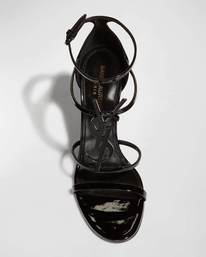 Opyum YSL Patent Ankle-Strap Sandals