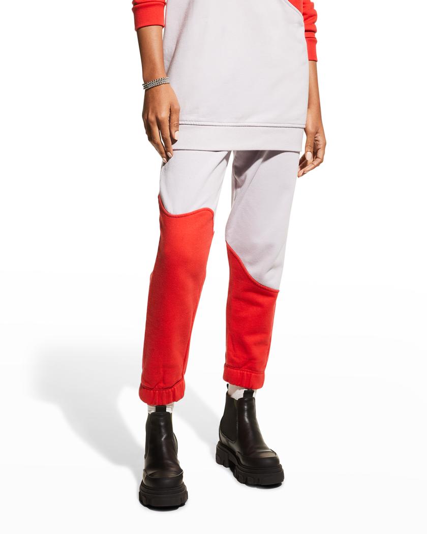 Ganni Colorblock Wave Sweatpants Neiman Marcus