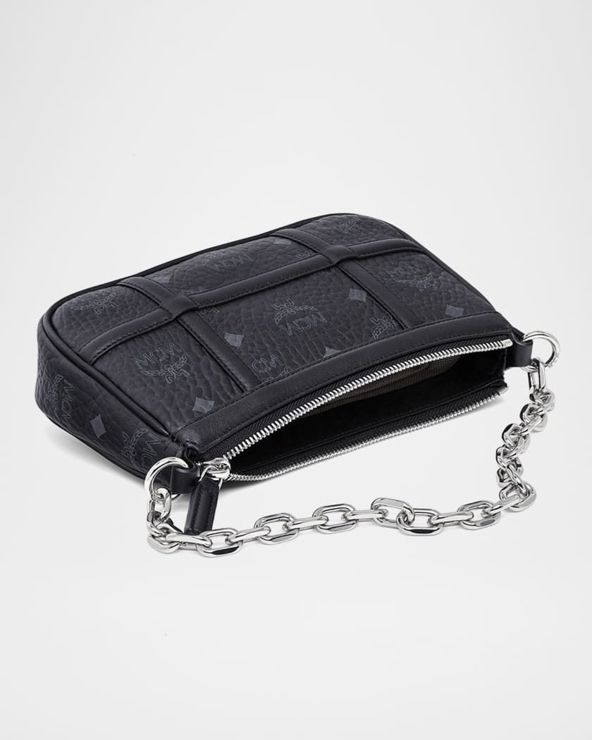 Delmy Visetos Mini Logo Chain Shoulder Bag