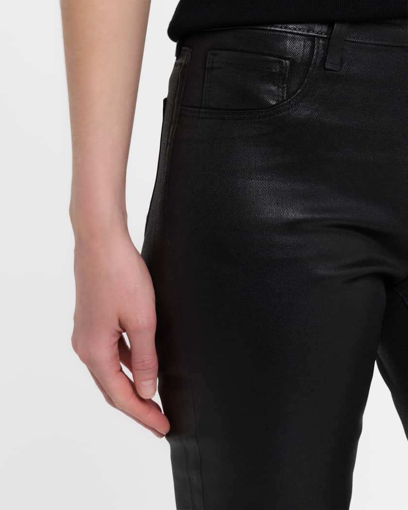 Selma High-Rise Coated Sleek Baby Boot Jeans
