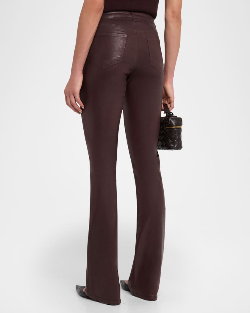 Selma High-Rise Coated Sleek Baby Boot Jeans