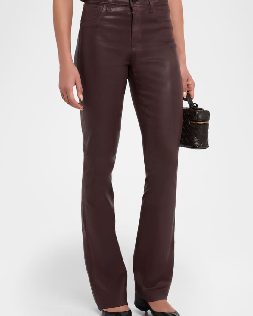 Selma High-Rise Coated Sleek Baby Boot Jeans