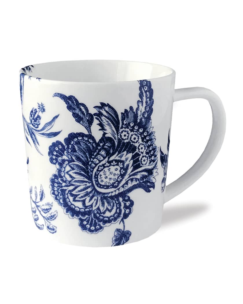 Arcadia Blue Mugs, Set of 4