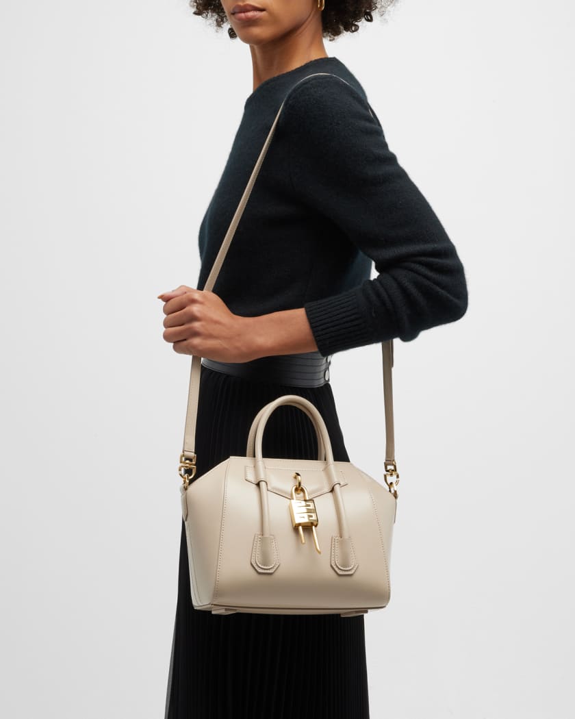 Givenchy Mini Antigona Lock Top-Handle Bag | Neiman Marcus
